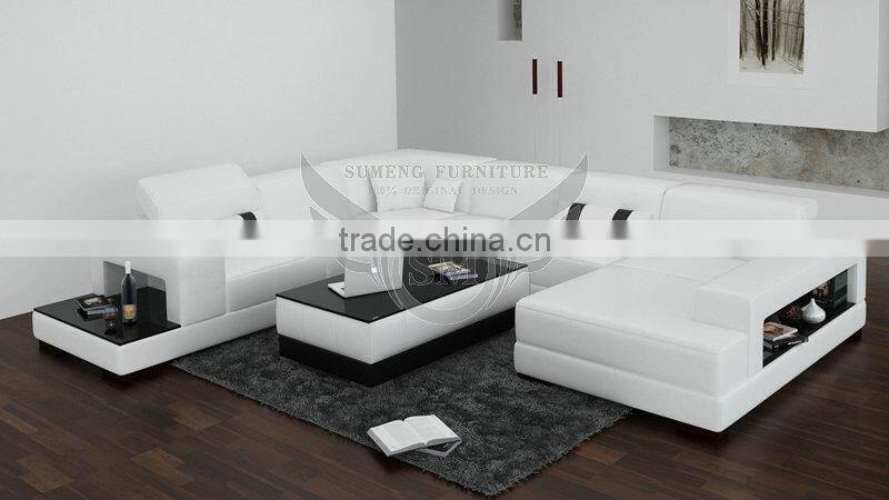 Foshan furniture Modern, Luxury furniture, living room leather sofa