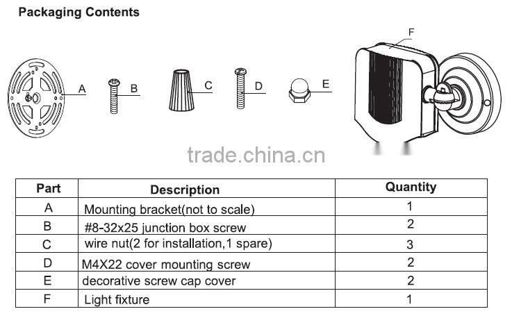 Aluminum Housing UL Approved LED Outdoor Flood Light