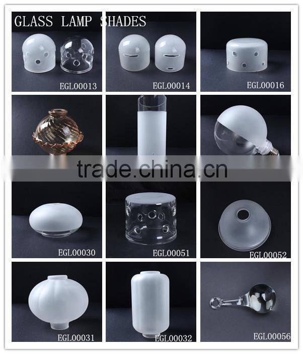 clear double wall pyrex glass lamp shade & cover