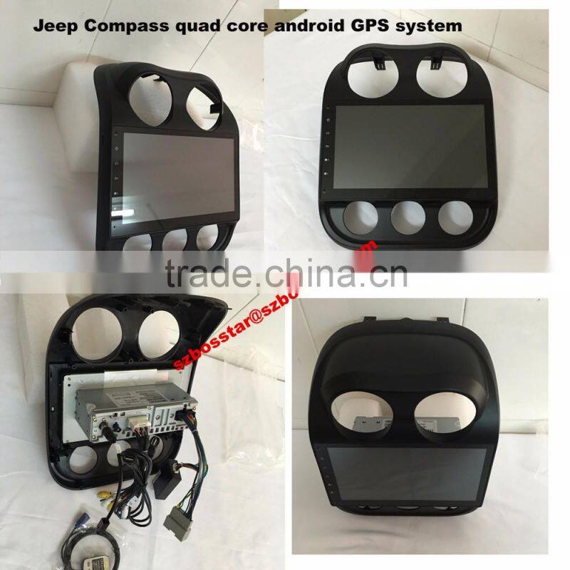 android 4.4 ROYAL car radio dvd gps AUDIO system for jeep compass with SWC Canbus bluetooth