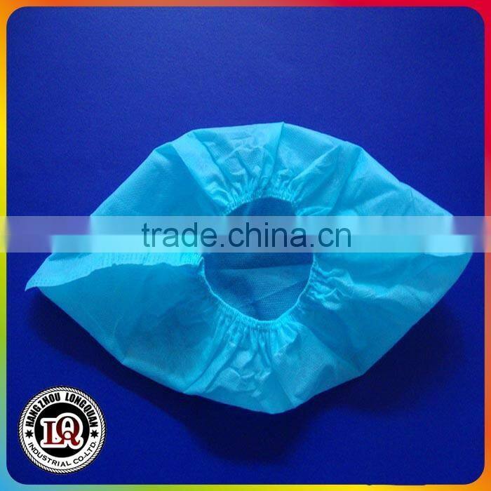Disposable pp non-woven blue shoe covers