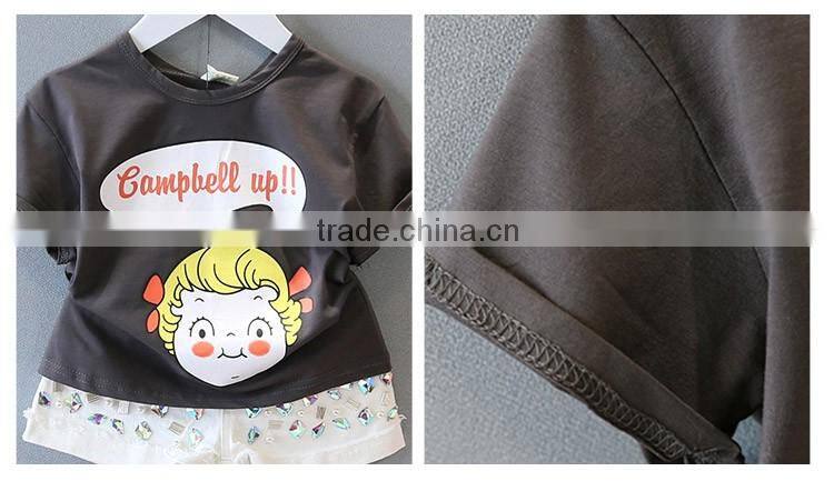 Low Price Korean Summer 2-7 Years Old Children Short Sleeve T-shirt