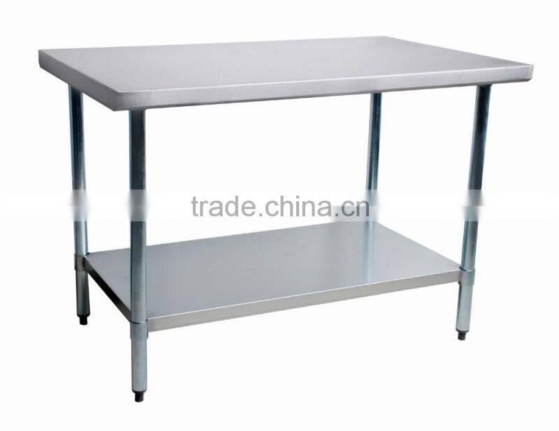 NSF approval detechable prep stainless steel work table for commercial kitchen or restaurant