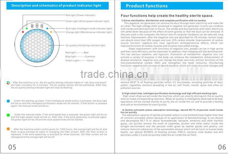 auto electronics air purifier for car