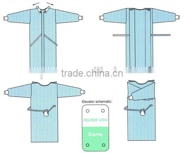 Disposable Non-woven Surgical Gown