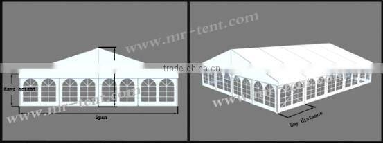 easy to install aluminum frame big event tent for 500 people