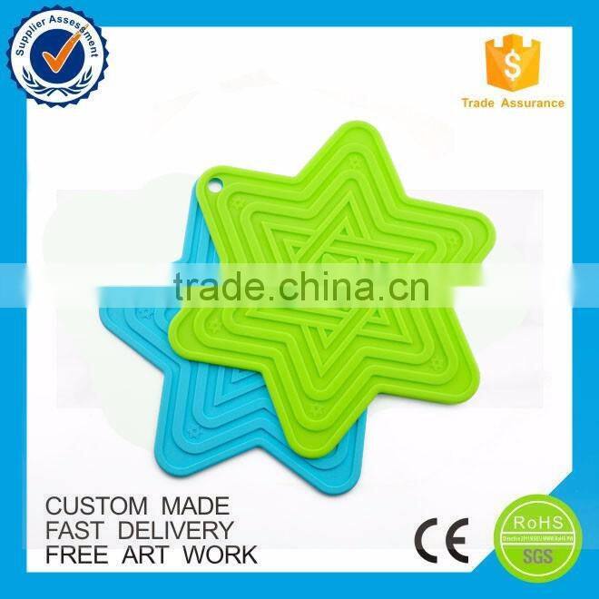 Promotional products drink hexagon silicon coasters