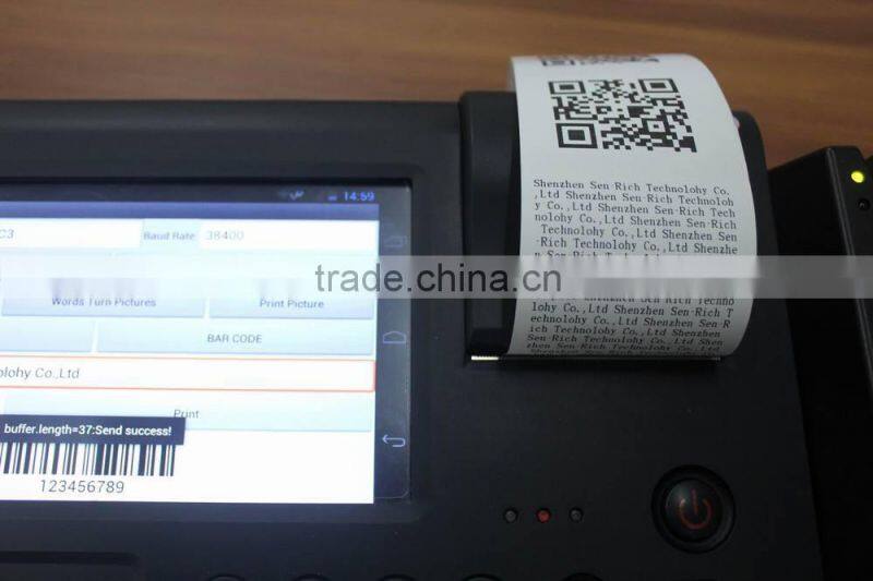 Android Tablet POS All In One Machine with Printer,RFID,Camera,MSR,3G,Wifi,Bluetooth