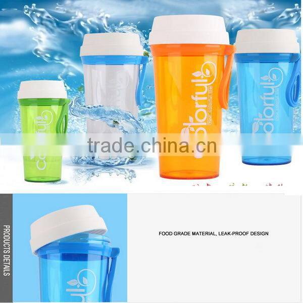600ml Insulated Fruit Infuser tumbler Plastic Water bottle