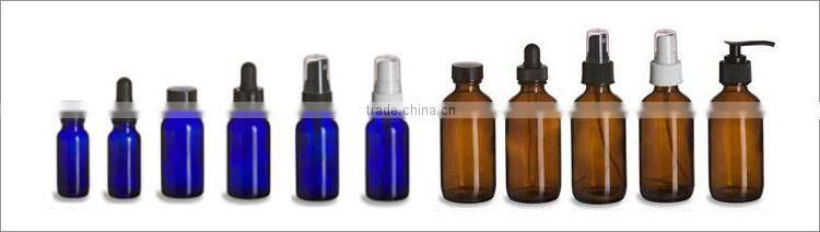 Clear Transparent Glass Boston Round Dropper Bottles