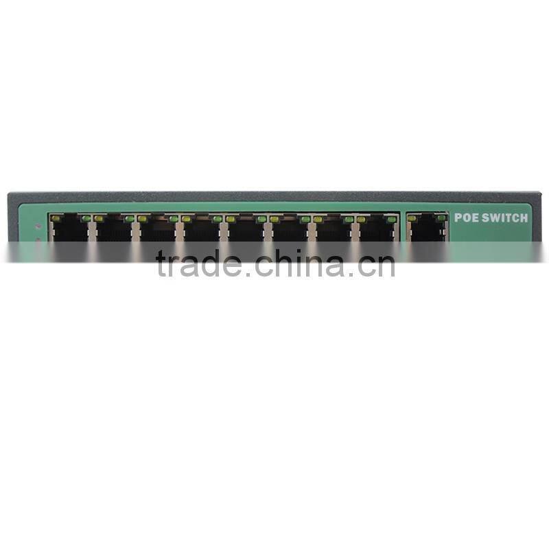 9 port POE Switch 8 POE 48v 10/100mbps RJ45 IEEE802.3af/at