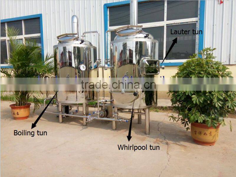 10bbl beer manufacturing equipment with stainless steel beer brewhouse