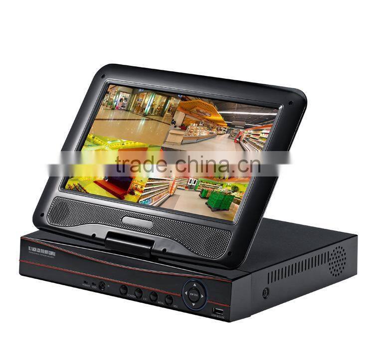 2015 New arrival factory direct selling recorder 4ch multi-mode connection 10.1 inch lcd ahd h.264 network dvr HK-AHD1004M