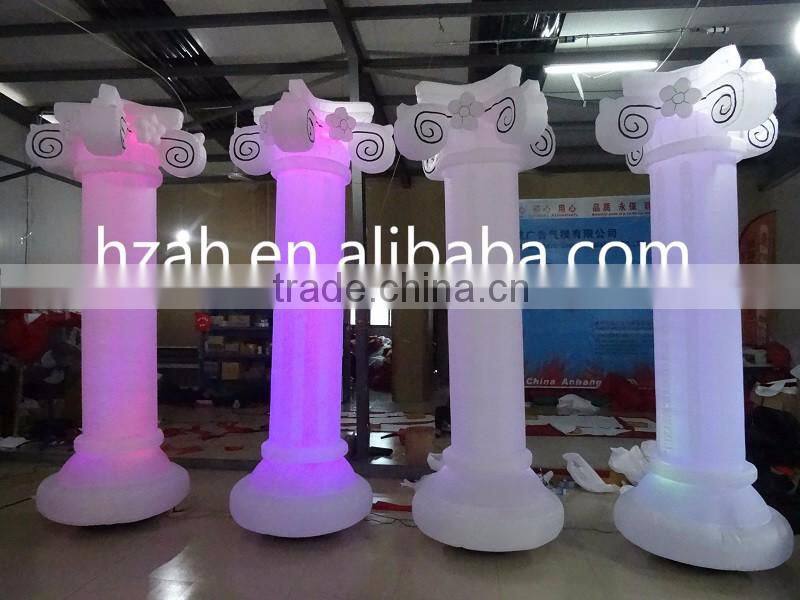 LED Lighting Inflatable Roman Column for Hall Decoration