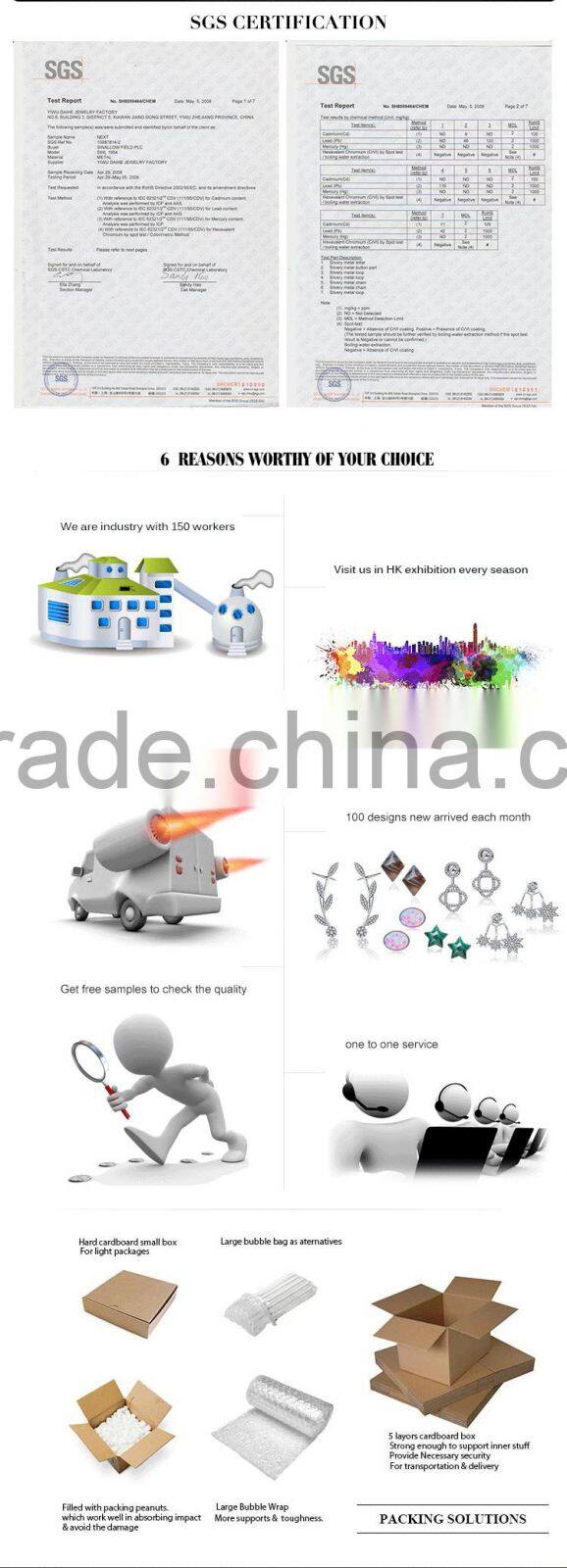 Daihe Fashion necklace with 925 sterling silver&crystal