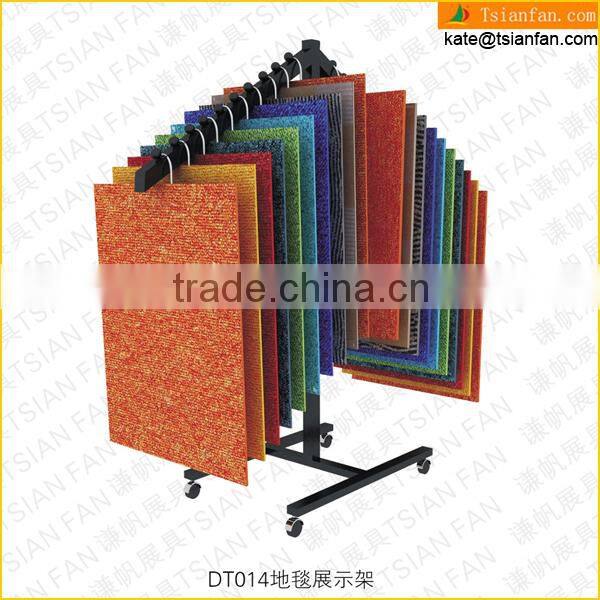 DT014---Metal floor carpet display shelf
