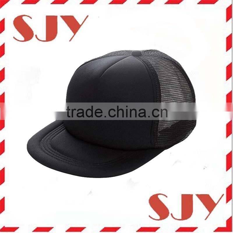 Adjustable Blank Wholesale Flat Brim Mesh Trucker Cap