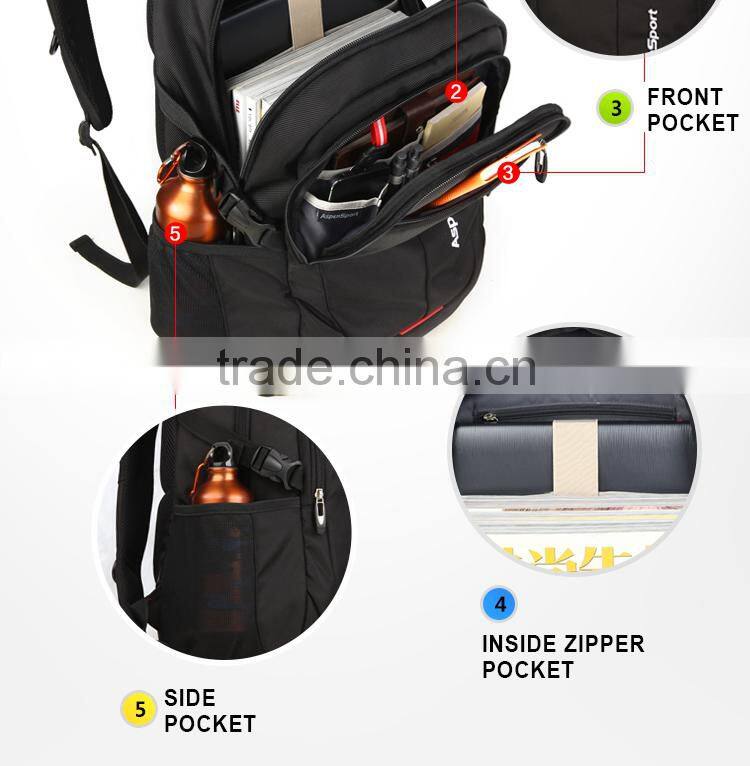 2016 New Arrival Laptop Backpack 1680D PU Water Resistant Laptop backpack