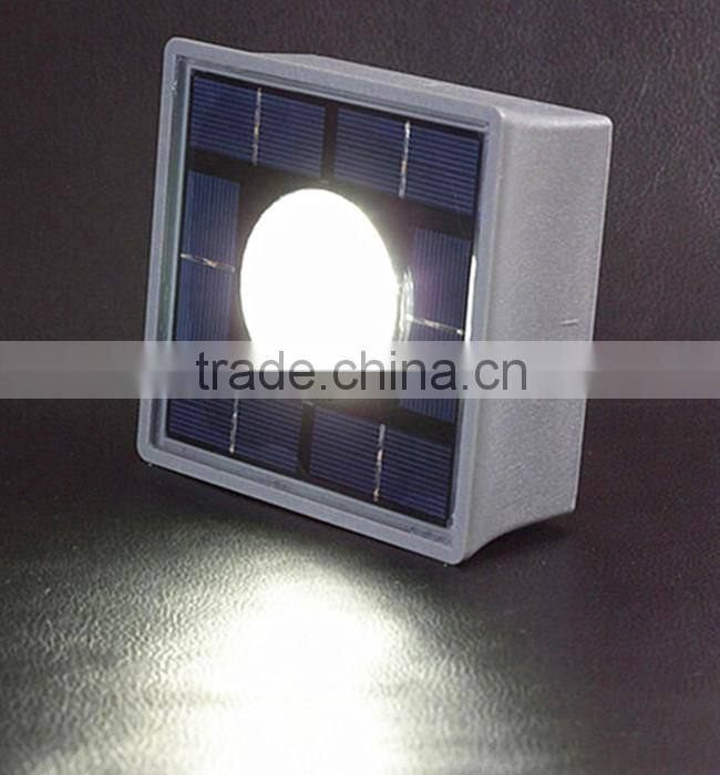 Cordless ground mounted solar paver light