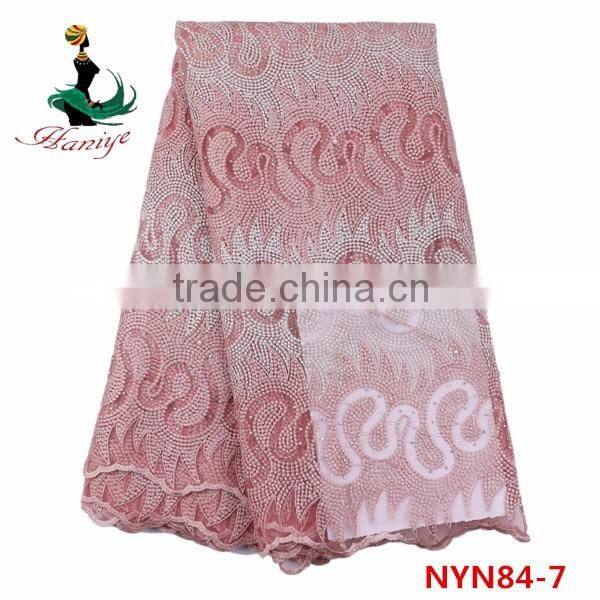 2016 Haniye Tulle lace fabric, African net lace, wholesale African lace fabrics/NYN84