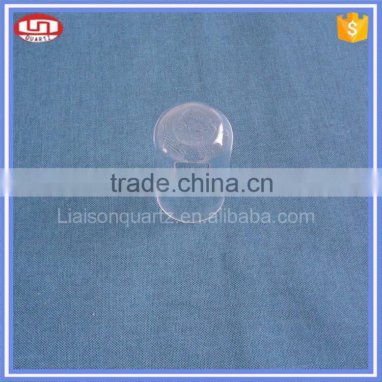 Large diameter glass tube with flat bottom