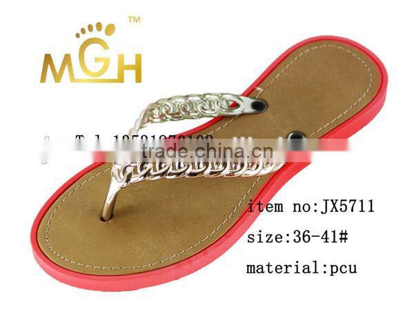 fashionable soft pcu ladies slipper