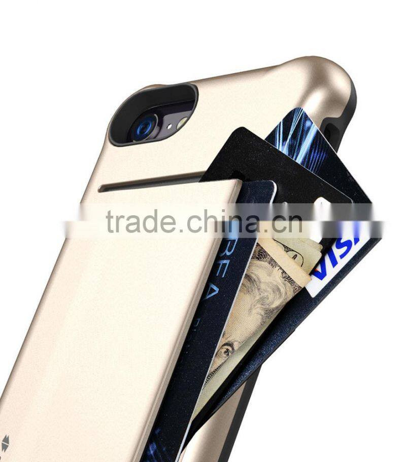 New Style Back Card Mobile Phone case Double Layer case for Apple iPhone 7 (4.7")