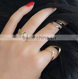 New stainless steel jewelry triangle set rings