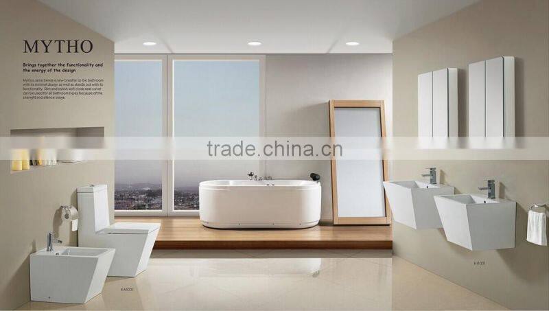 Bathroom ceramic wall hung bidet