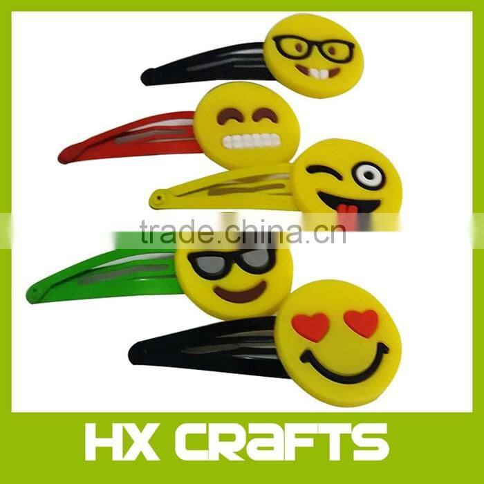 Soft pvc baby hair accessories with cartoon design / PVC christmas hair accessories