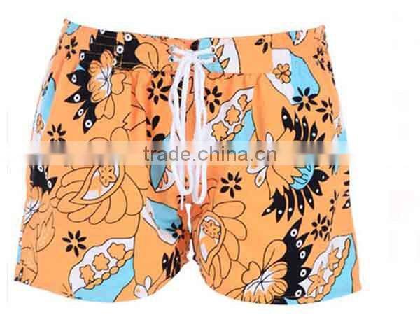Drawstring short summer beach pants
