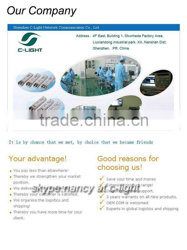 OEM/ODM SFP Module Cisco DS-SFP-FC-4G-SW With 4Gb/s 550m MMF 850nm Compatible CISCO SFP 4g module