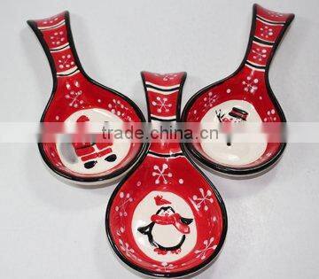 ceramic soup spoon Christmas Spoon