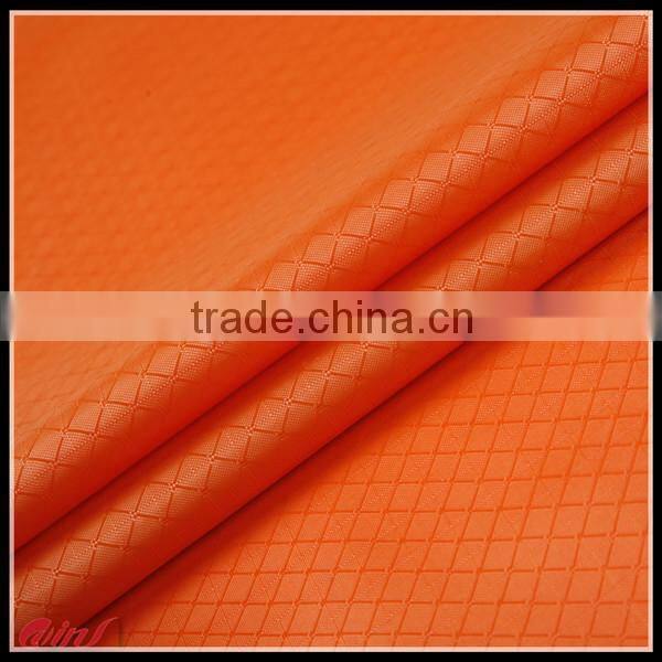 Diamond plaid PVC coated fabric