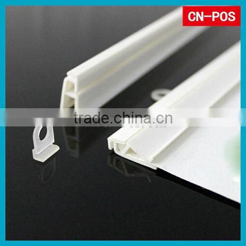 supermarket plastic banner hanger for displaying
