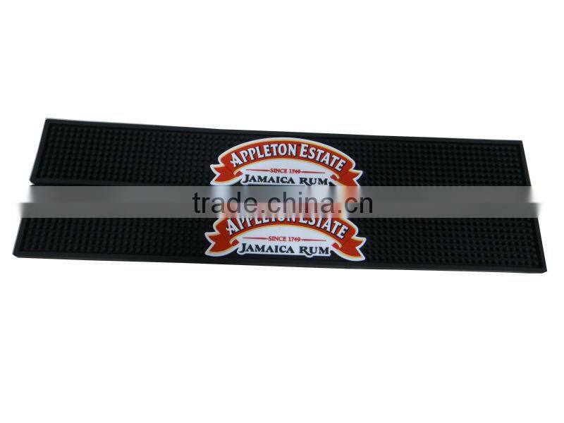 Logo Embossed Soft Pvc Bar Mat