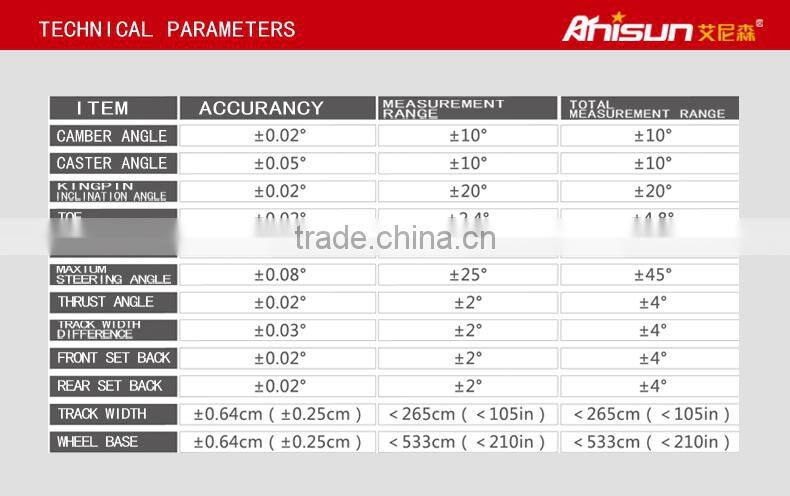 Chine supplier 3d wheel alignment machine for distributor