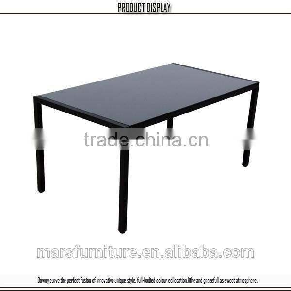 Modern Furniture Glass Kitchen Dining Dinette Top Dining Set 6 Person Dining Table and Chairs Set