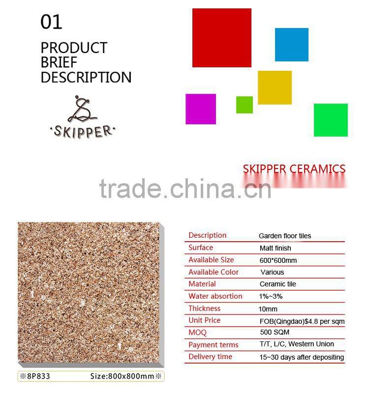 garden floor tiles, garden tiles, floor tiles, Hot sale type LD 8P833