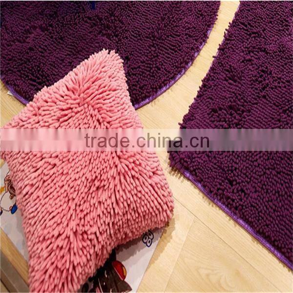 cotton filling with ziper chenille microfiber throw pillow