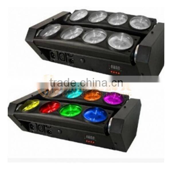 High Quality 15W RGBW led spider beam moving head light / 1 year warranty indoor stage led light