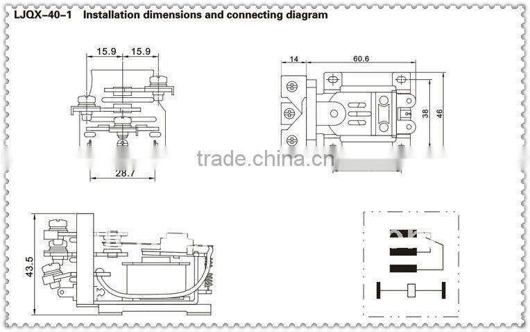 power relay/general purpose relay/electromagnetic Relay JQX-40
