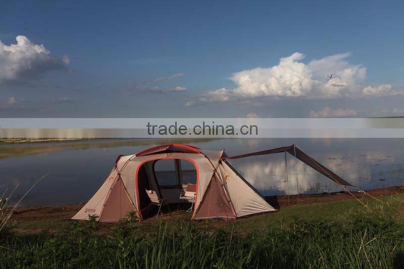 2016 new design waterproof 4-5 person camping tent