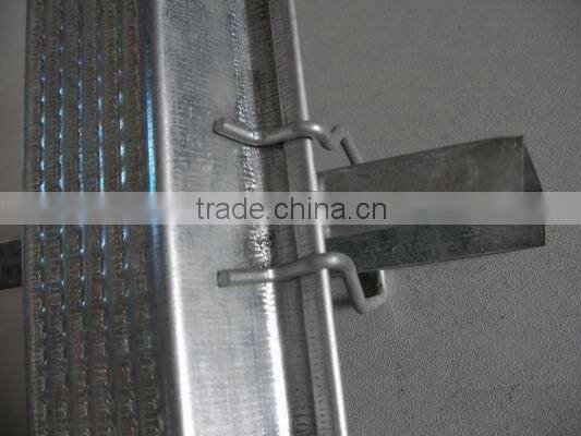 galvanized Accessory stud track ceiling wall partition