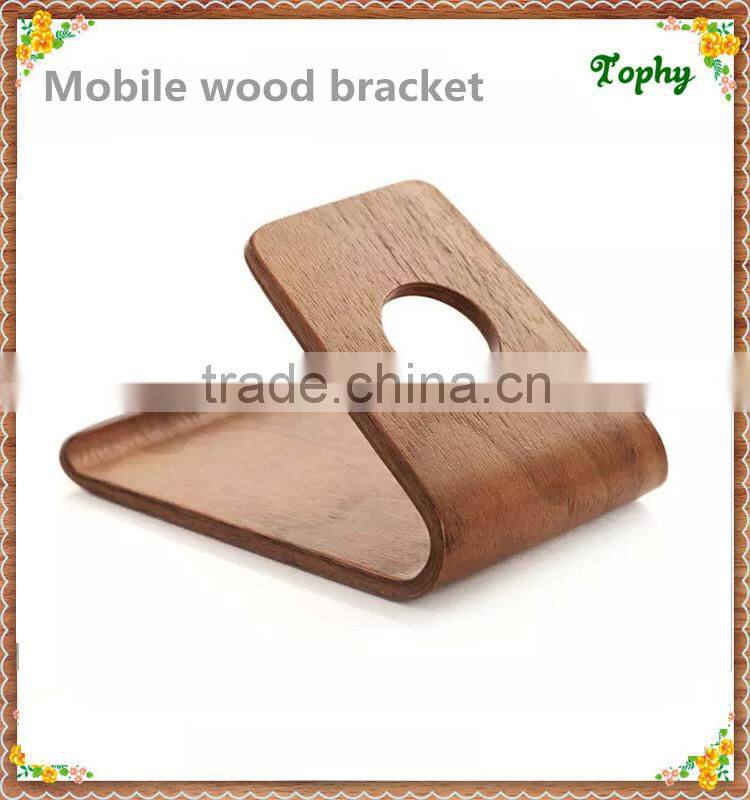New Universal Cute Mobile Phone wood Holders bracket Stand for iphone mobile, for ipad, for table pc