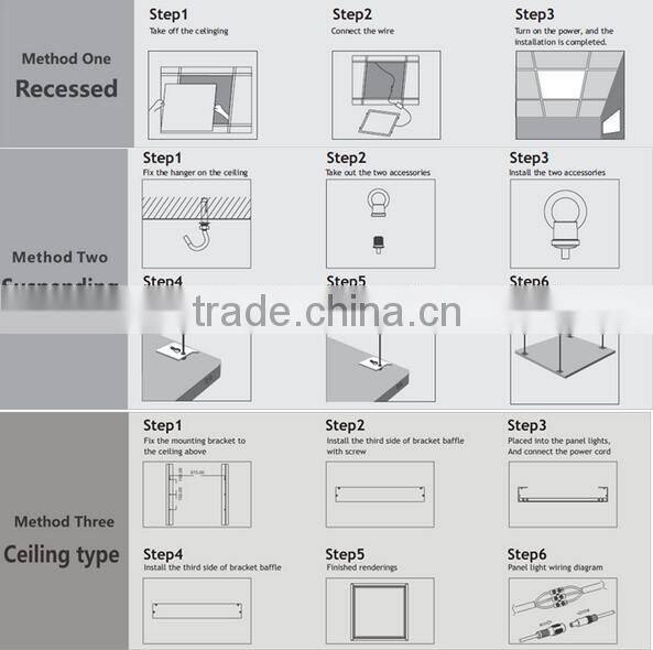60x60 square ul cul dlc listed led panel light