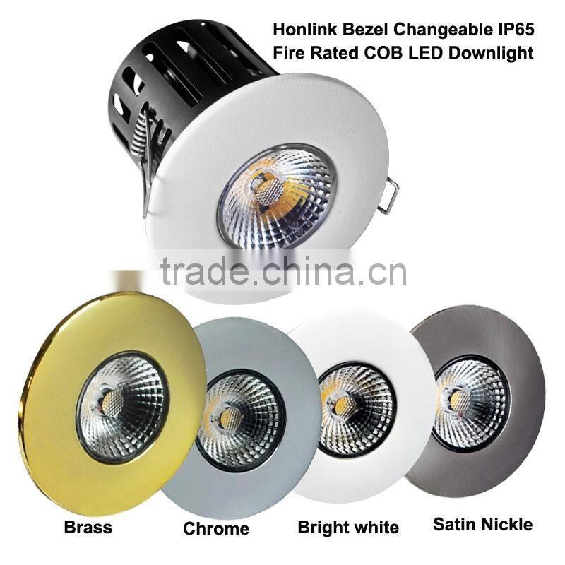 IP44 aluminum 90mins fire rated ajustable led downlight