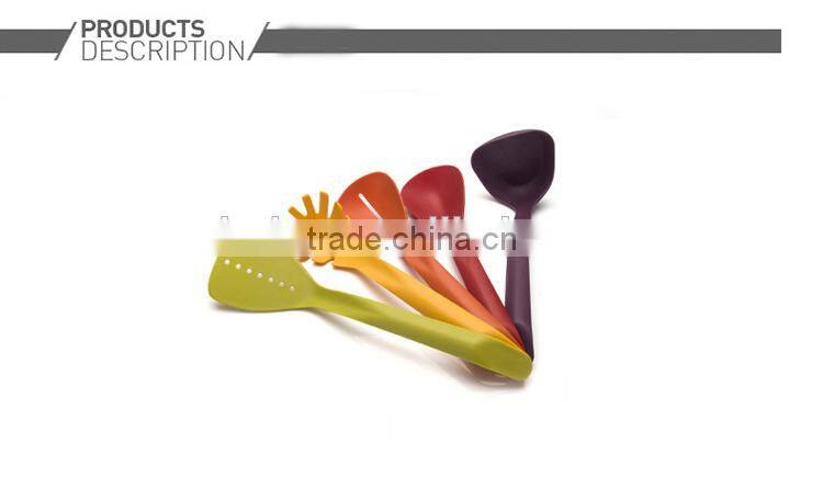 5PCS colorful mini nylon kitchen ware set plastic cookware sets NL45