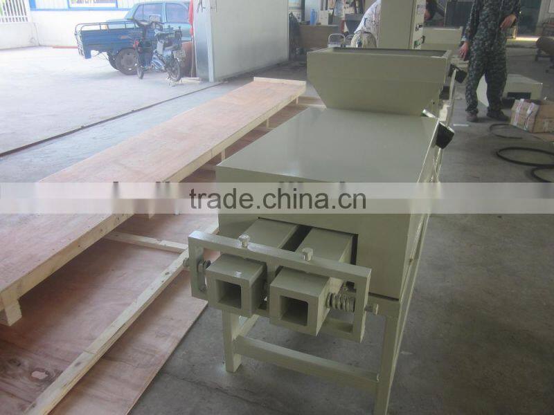 Wood pallet block hot press machine and wood block making machine