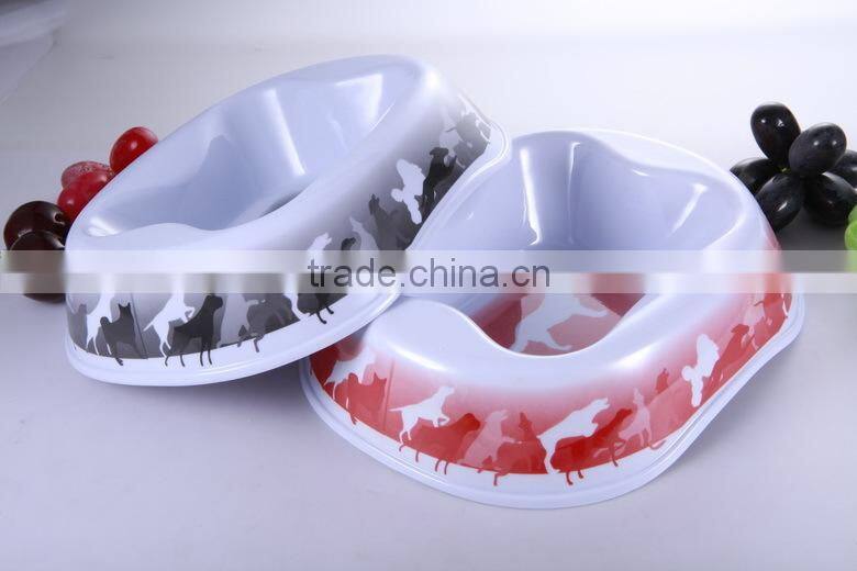 2016 New design crown shape melamine pet bowl for you loving kitty wire feeder